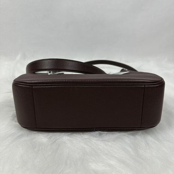 Coach Teri Hobo Bag Shoulder/Crossbody In Leather/Silver/Maple CV935 NWT - Picture 7 of 10